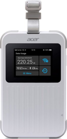 Acer Connect Enduro M6E Hordozható 5G WiFi6E 8000mAh Router - Fehér Acer Connect Enduro M6E Hordozható 5G WiFi6E 8000mAh Router - Fehér