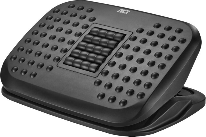 ACT AC8020 Ergonomikus Lábtartó Masszázsgörgőkkel 45 x 34 cm - Fekete