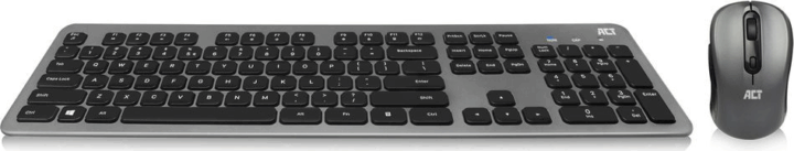 ACT AC5710 Wireless Slim Billentyűzet + Egér (US) - Fekete / Szürke