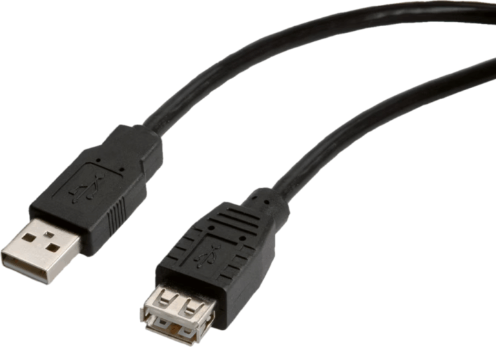 ACT SB2218 USB-A 2.0 Apa - USB-A 2.0 Anya Hosszabbító Kábel 0,5m - Fekete
