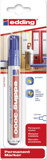 EDDING 3000 1-5-3 mm Permanent Marker - Kék