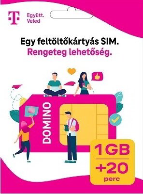 Telekom Domino SIM Kártya 1GB +20 perc