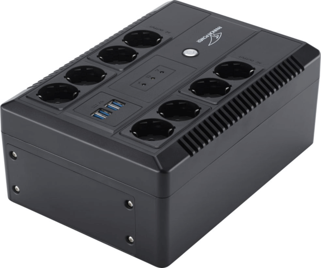 Pannon Power HT650 650VA / 390W Vonalinteraktív UPS Szünetmentes Tápegység