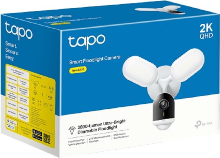 TP-Link Tapo C720 2.1 mm QHD kültéri Okos Kamera - Fehér