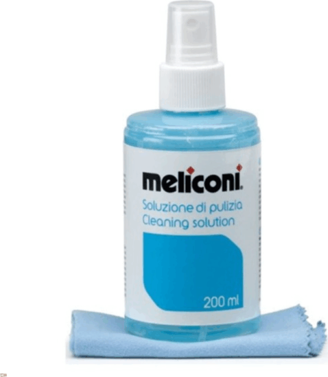 Meliconi 621001 Képernyő tisztító folyadék 200ml + mikroszálas törlőkendő