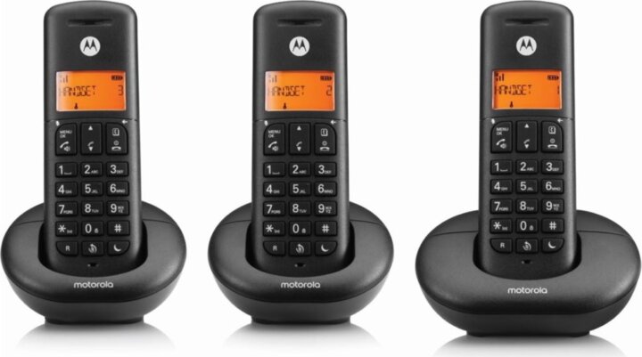 Motorola E203 Wireless DECT Asztali telefon - Fekete