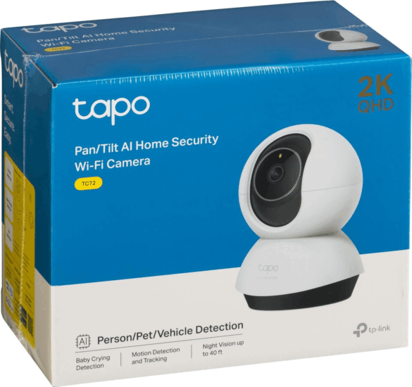 TP-Link Tapo TC72 4mm 4MP Beltéri okos IP Turret Kamera - Fehér TP-Link Tapo TC72 4mm 4MP Beltéri okos IP Turret Kamera - Fehér