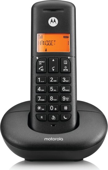 Motorola E201 Wireless DECT Asztali telefon - Fekete