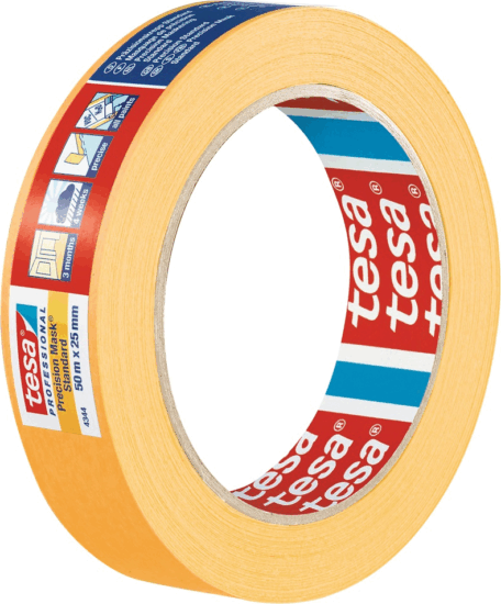 Tesa 04344 Festő maszkoló szalag 50m x 25mm - Sárga