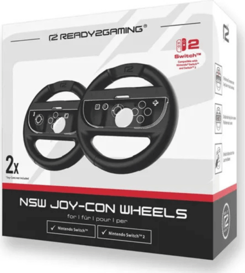 ready2gaming Nintendo Switch 2 Joycon Kormány (2db/csomag) - Fekete