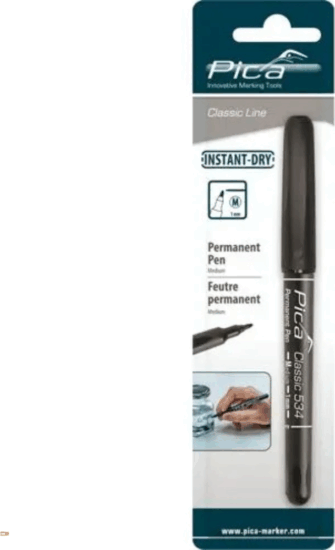 Pica Permanent 0,7mm Jelölő Marker - Fekete