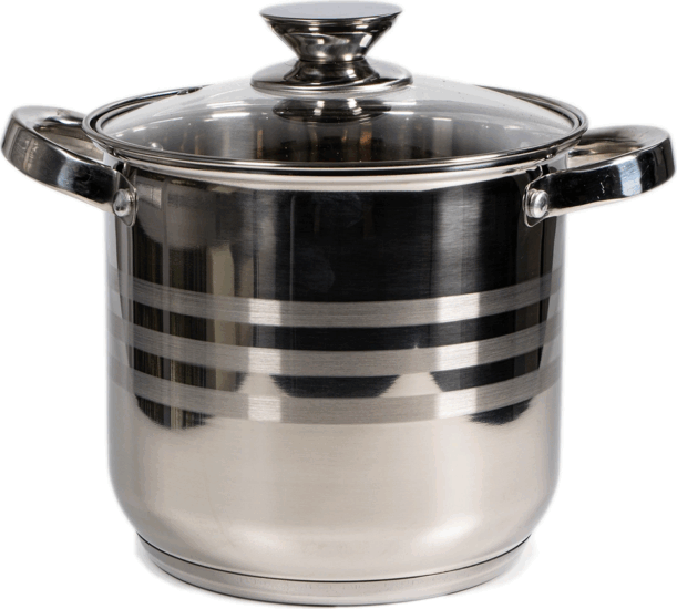 TOO LP-7171-4L Prémium rozsdamentes Fazék Üveg fedővel Ø18 cm 4,3L - Ezüst