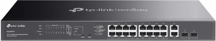 TP-Link ES220GMP Omada 16-port Gigabit PoE Rack Switch TP-Link ES220GMP Omada 16-port Gigabit PoE Rack Switch