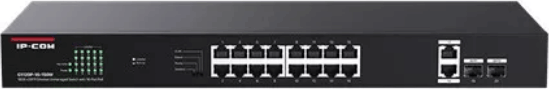 IP-COM G1120P-16-150W 16-port Gigabit PoE+ Rack Switch IP-COM G1120P-16-150W 16-port Gigabit PoE+ Rack Switch