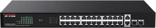 IP-COM G1128P-24-250W 24-port Gigabit PoE+ Rack Switch IP-COM G1128P-24-250W 24-port Gigabit PoE+ Rack Switch