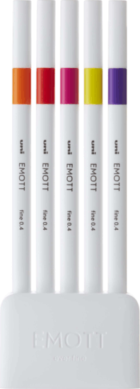 Uni Emott No.2 Passion Colors Tűfilc készlet - Vegyes színek (5 db / csomag)