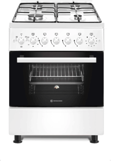 Novacook F6B40EF W Kombinált 4 Zónás Szabadonálló Gáz/Elektromos Tűzhely - Fehér