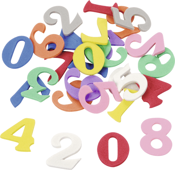 Knorr Prandell 30 darabos színes szám dekorgumi készlet