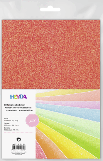 Knorr Prandell Iris 10 darabos glitteres karton szett - Többféle