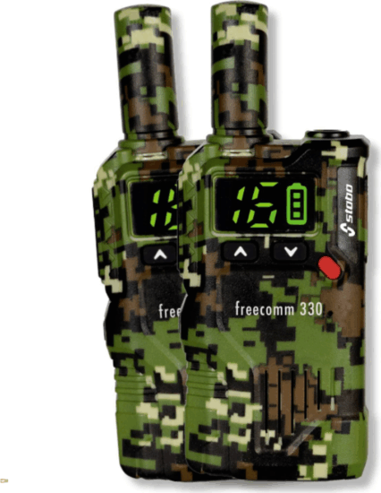 Stabo freecomm 330 Walkie Talkie 5 km hatótávval (2db/szett) - Terepmintás
