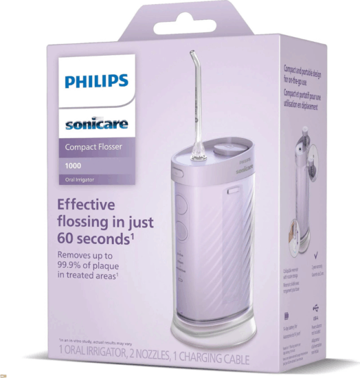 Philips HX3333/23 Sonicare Compact Flosser 1000 Szájzuhany - Lila