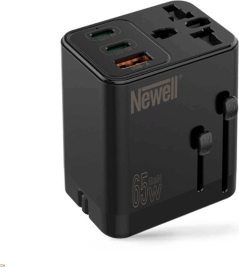 Newell NL3821 Világutazó szabvány hálózati adapter - Fekete