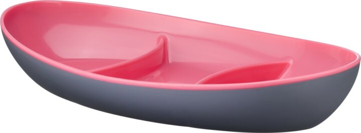 Iris G-606 AURA DIVIDED Kétszínű Osztott tányér - Piros