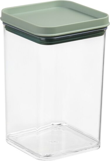 Iris G-791 TIGHTY SQUARE Műanyag ételtároló doboz 1L - Átlátszó / Szürke