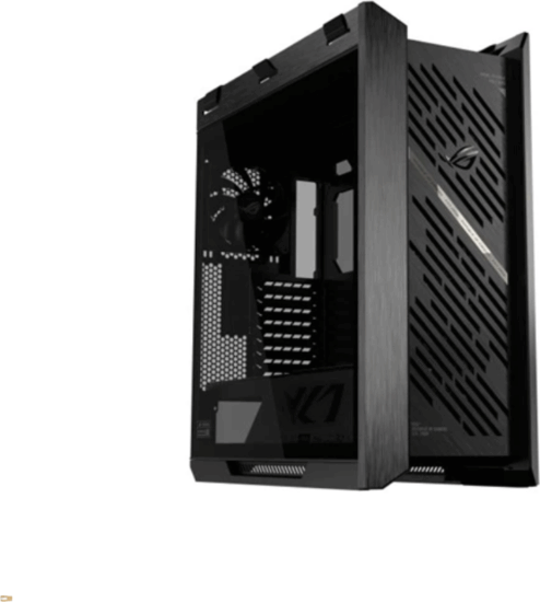 Asus ROG Strix Helios II E-ATX Midi Torony Számítógépház + 4db 140mm ventilátor - Fekete Asus ROG Strix Helios II E-ATX Midi Torony Számítógépház + 4db 140mm ventilátor - Fekete