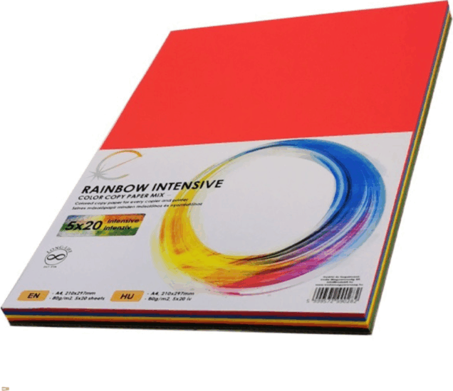 Rainbow Intensive Mix A4 Színes Nyomtatópapír 80g/m2 (5x20 db/csomag)