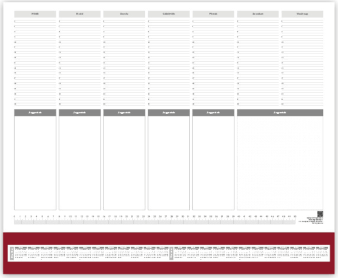 PerioD 2026 A3 Irodai Könyöklő 59 x 41 cm