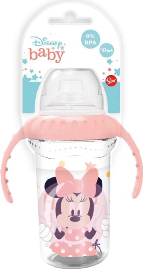 Iris MINNIE MOUSE Disney Műanyag gyerek Csőrös Pohár 330 ml - Mintás