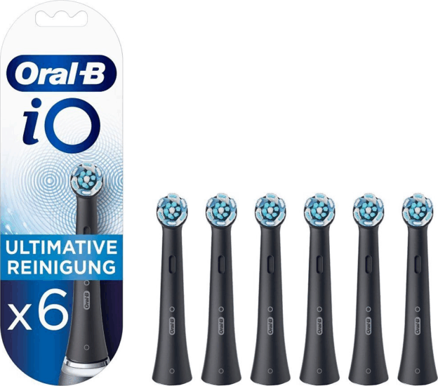 Oral-B iO Ultimative Elektromos fogkefe Pótfej - Fekete (6db) Oral-B iO Ultimative Elektromos fogkefe Pótfej - Fekete (6db)