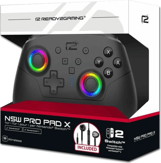 ready2gaming Game Pro X Wireless Kontroller Nintendo Switch 2 konzolhoz - Fekete