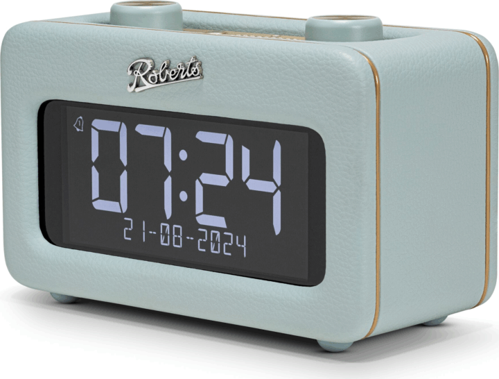 Roberts Radio Revival Asztali Rádiós Ébresztőóra LCD Kijelzővel - Kék
