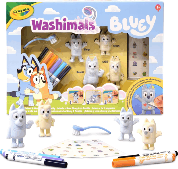 Crayola Washimals Matrica készlet - Bluey