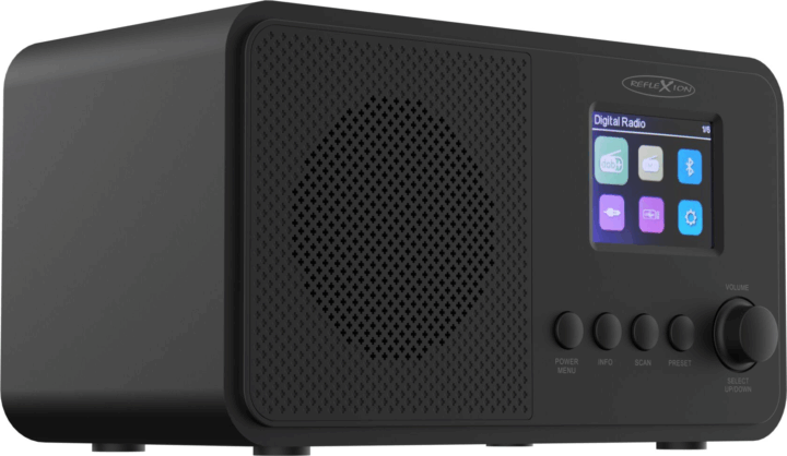 Reflexion HRA1881 Asztali Rádiós Ébresztőóra DAB+/ FM Digitális Kijelzővel - Fekete