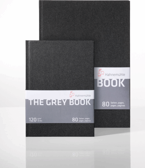 Hahnemühle The Grey Book 80 lapos A5 Skiccfüzet