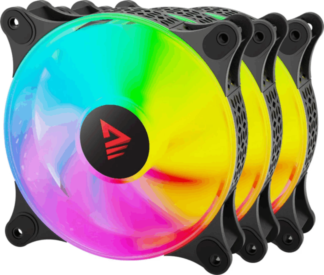 Savio Blast 120mm RGB Rendszerhűtő ventilátor 3db - Fekete Savio Blast 120mm RGB Rendszerhűtő ventilátor 3db - Fekete