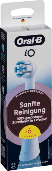 Oral-B iO Sanfte Elektromos fogkefe Pótfej - Fehér (6db) Oral-B iO Sanfte Elektromos fogkefe Pótfej - Fehér (6db)