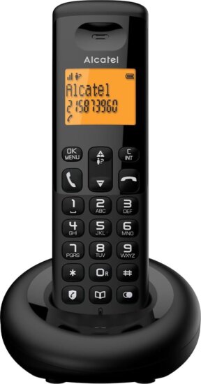 Alcatel E160 Wireless Dect Asztali Telefon - Fekete