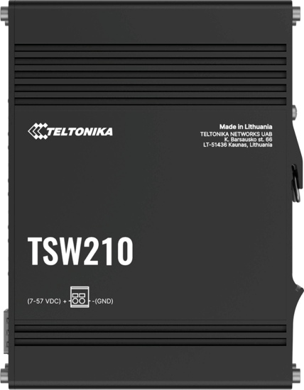 Teltonika TSW210 Ipari 8-port Gigabit Asztali Switch Teltonika TSW210 Ipari 8-port Gigabit Asztali Switch
