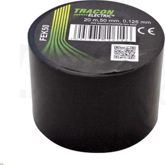 Tracon FEK50 Szigetelőszalag - Fekete (20m)