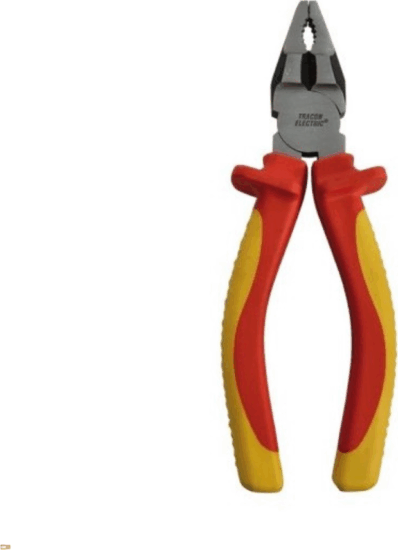 Tracon KF-1000 Szigetelt Kombinált Fogó 1000V - Piros/Sárga