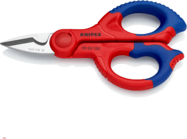 Knipex 9505155SB Kábelvágó Villanyszerelő Olló - Piros/Kék