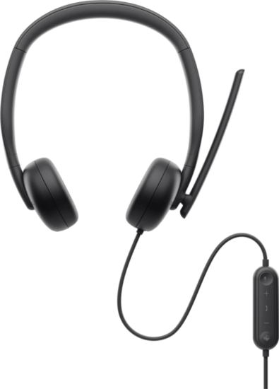 Dell WH3024 Vezetékes Fejhallgató Headset - Fekete