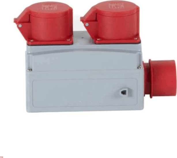 Holzmann ALA1 380V / 400V Kompakt Műhely Elosztó doboz 4 aljzatos - SZürke/Piros