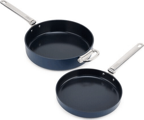 Joseph Joseph Space Fold.Handle Cera 2 részes Serpenyő készlet 24 / 28 cm - Kék