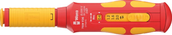 Wera 7508 VDE Kraftform Safe-Torque Speed Nyomaték csavarhúzó (0,4-2,0 Nm)