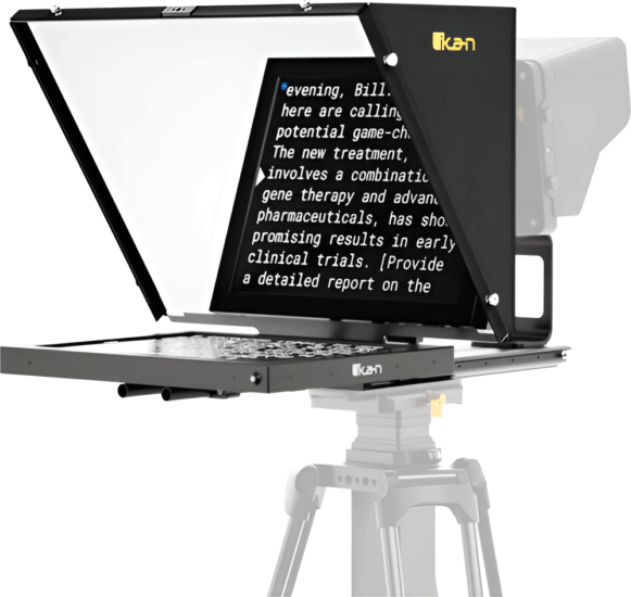 Ikan PT4700 Professzionális 17" Magas fényű Teleprompter Súgógép Ikan PT4700 Professzionális 17" Magas fényű Teleprompter Súgógép